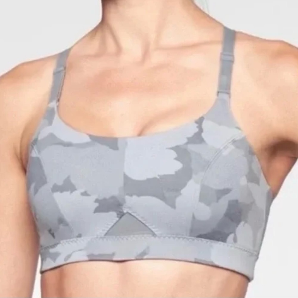 Athleta Gray Camouflage Sports Bra- New